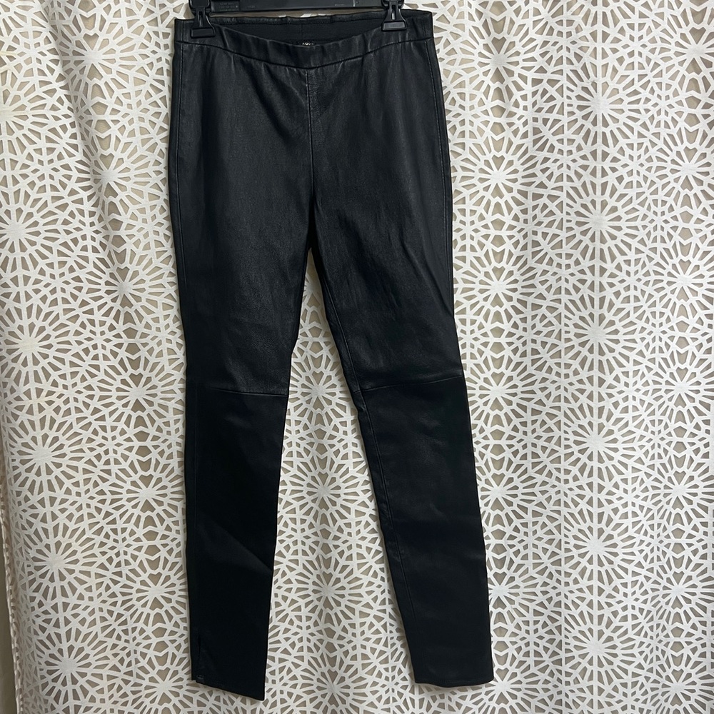 Aqua Luxe Genuine Leather Leggings size M